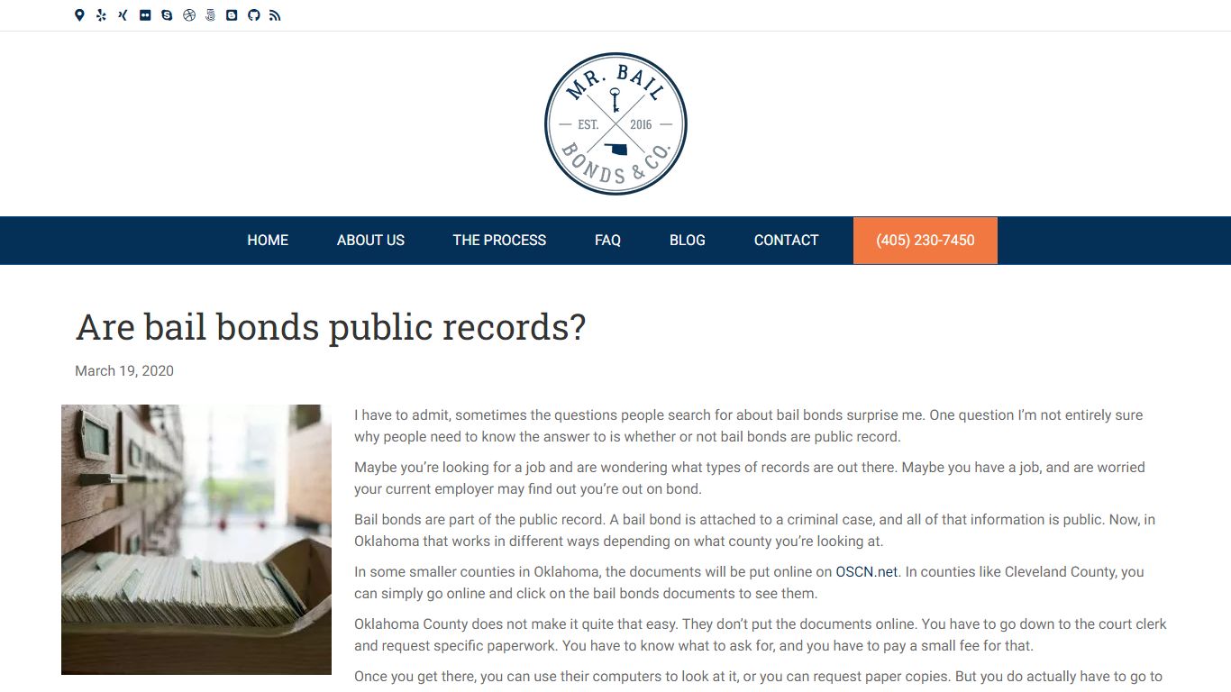 Are bail bonds public records? - mrbailokc.com